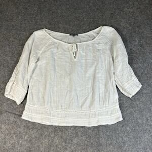 Michael Stars Top Women's Small Double Gauze Boho Peasant Coastal Cotton